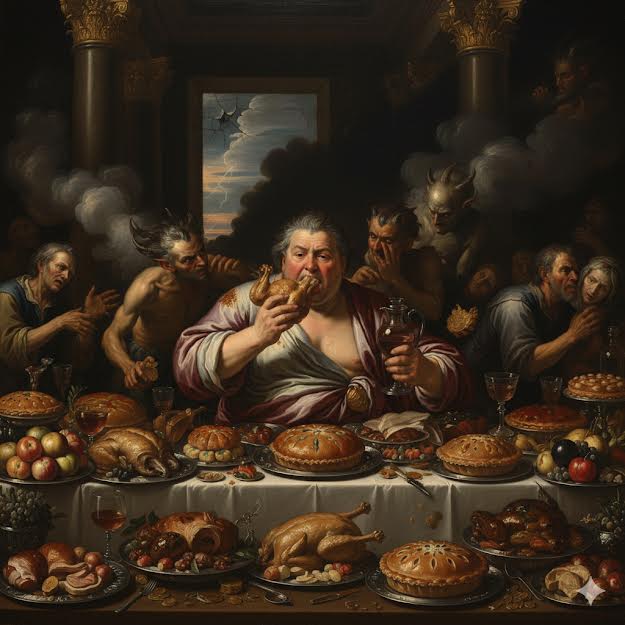 Illustration for Sirach Chapter 31: Riches and Gluttony